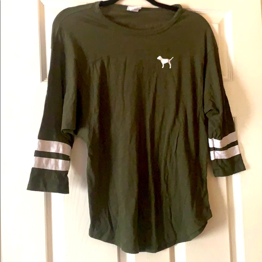 VS PINK Nation 3/4 sleeve tee